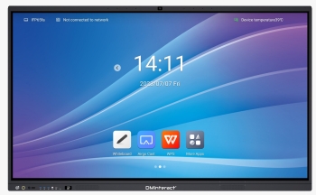 DMInteract C Series 98" 4K Interactive Flat Panel Display With Built-In 48MP Camera, 8 Array Microphone, NFC & Fingerprint Security, 10W Dual Speakers, 8GB RAM 128GB ROM, Android 14 And Windows 11 OPS Module (Optional)