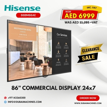 Hisense 86BM66AE 86" 4K UHD Digital Signage Display