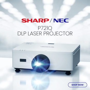 Sharp P721Q 7200 Lumen 4K UHD Supports 16:9 Aspect ratio DLP Laser Projector