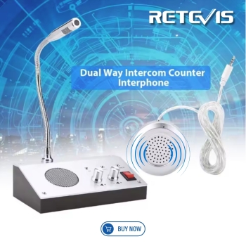 Retevis RT-9908 Window Intercom Walkie Talkie Anti-interference Noise-Free Dual-Way Audio 