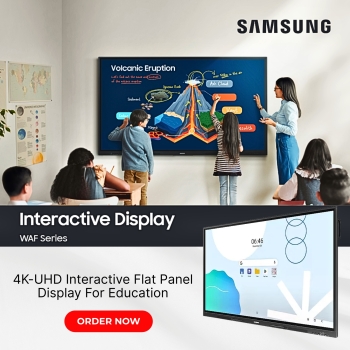 Samsung WA65F 65" Pro 4K UHD Interactive Flat Panel Display For Education