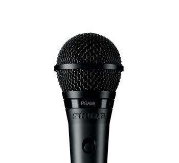 Shure PGA58-QTR Cardioid Dynamic Vocal Microphone with XLR-to-1/4" Cable