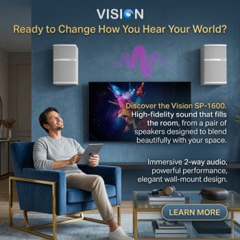 Vision SP-1600 Pair 2-Way Wall Loudspeakers 