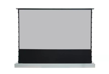 DMInteract 110inch 16:9 4K Motorized Floor Rising Projector Screen For UST & Long Throw Projectors - PVC Grey