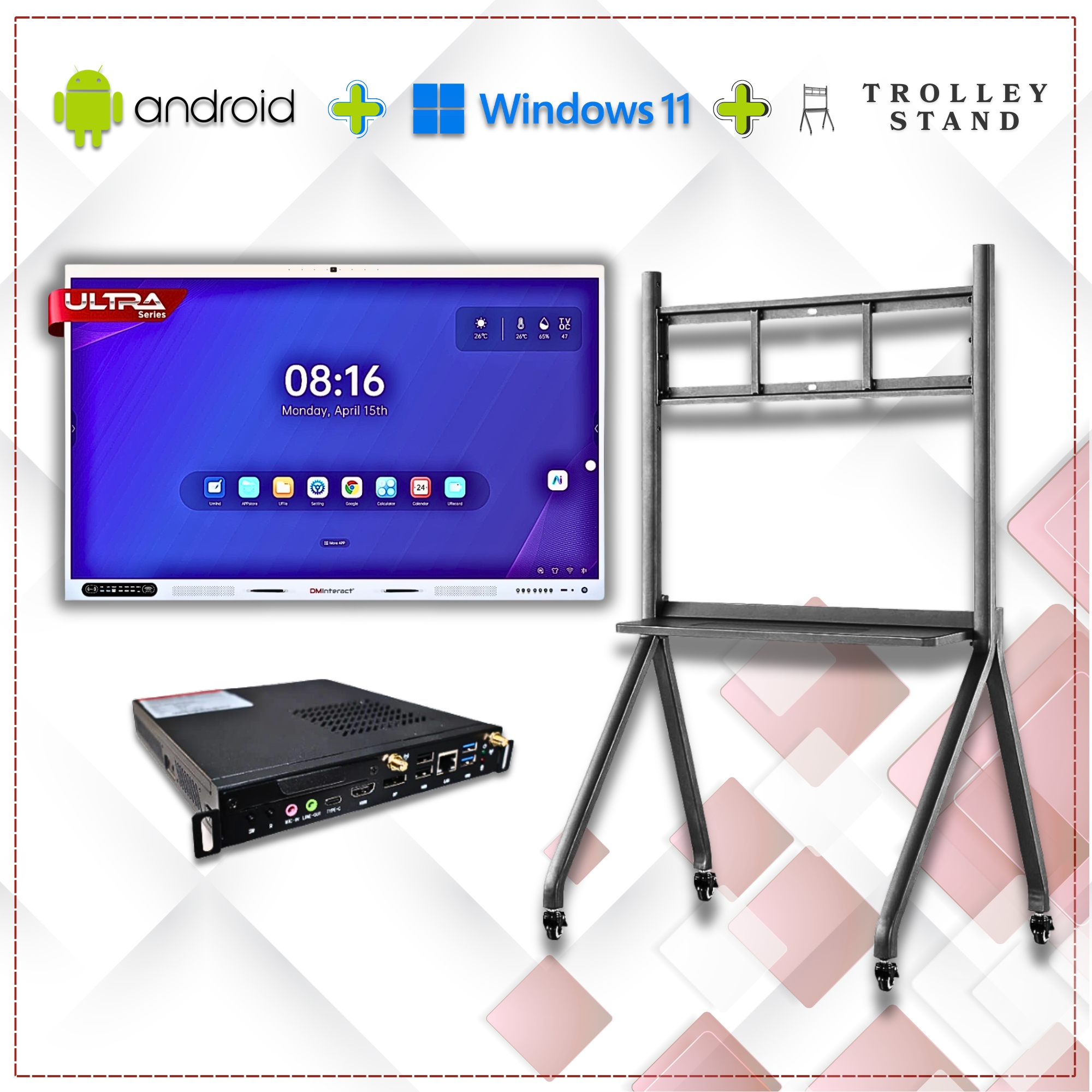 Android + OPS Module + Trolley Stand