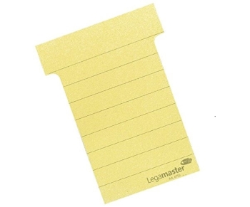 Legamaster T-cards 70 mm Wide 100 Pieces Yellow In One Set
